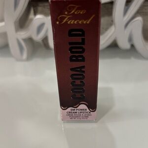 Too Faced Cocoa Bold Em-Power Cream Lipstick